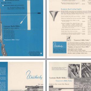 Weatherby 1952 For Sportsmen Who Want the Finest Flyer