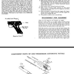 Colt 1965 Woodsman Manual (with Exploded View)