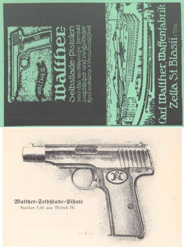 Walther Models #4, 5, 6, 7 Pistol Manual (in German) - GB-img-0