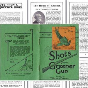 WW Greener 1924 Shots from a Greener Gun No. 2