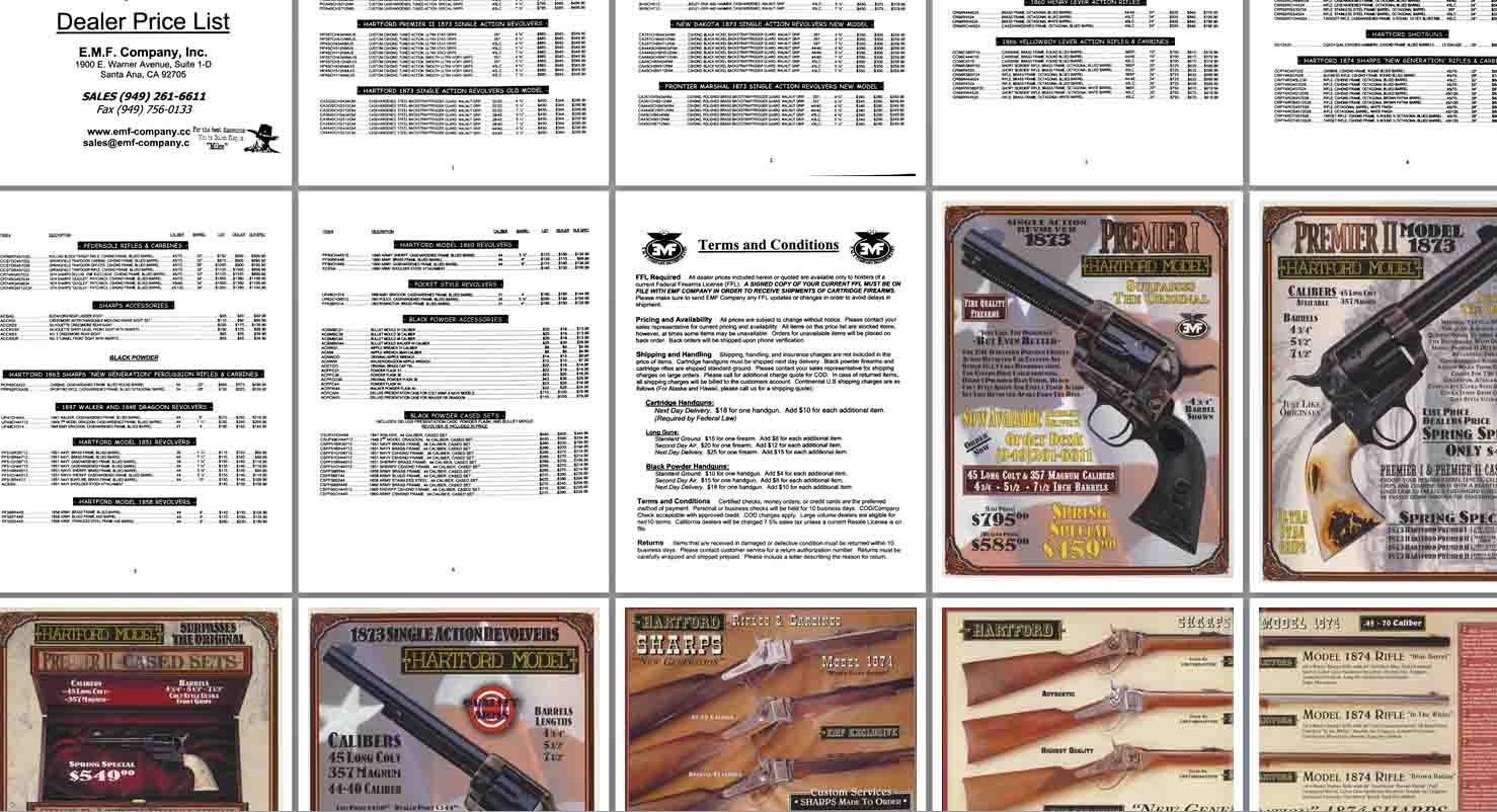 EMF 2002 Dealer Gun Flyer Catalog - GB-img-0