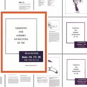 Winchester Model 250-270-290 Takedown Manual