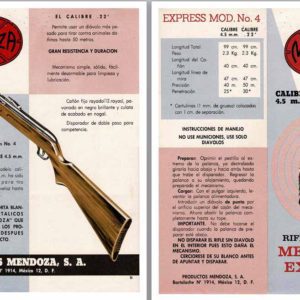 Mendoza c1955 Express No. 4 .22 Rifle Flyer (Mexico)