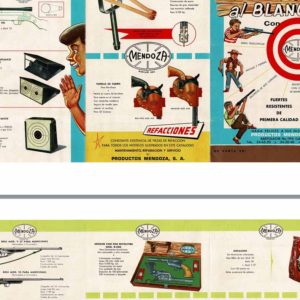 Mendoza 1960 Circa Youth Toys- Pistols, Rifles, Slingshots... Mexican Flyer