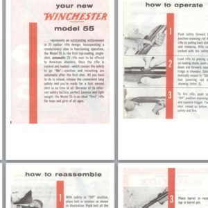 Winchester Model 55 Top-loading, Single-shot .22 rimfire Manual