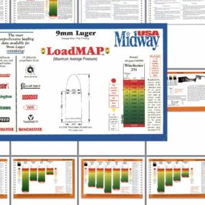 Load Map Luger 9mm (Max Ave Pressure) USA Midway 1998