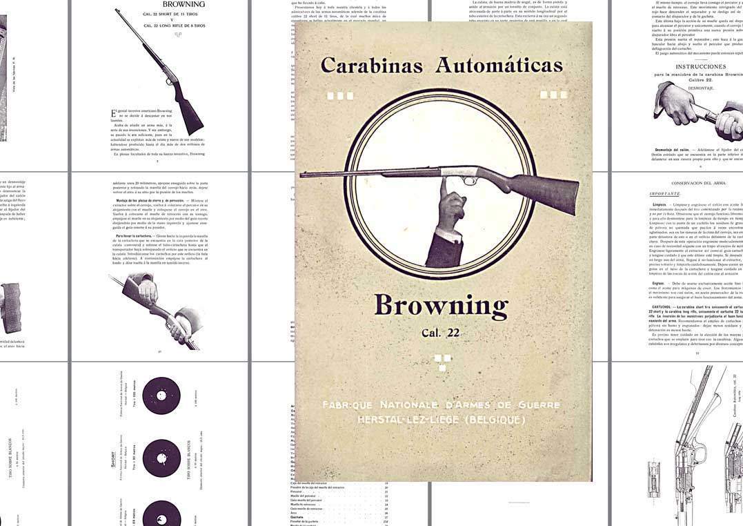 Browning 1910 Automatic 22 Rifle Manual- Spanish - GB-img-0