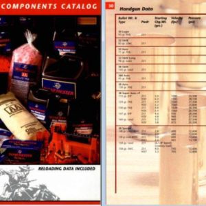 Winchester 2001 Component Catalog with Reloading Data