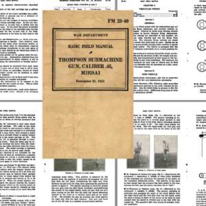 Thompson 1941 FM 23-40 SMG M1928A1 Field Manual