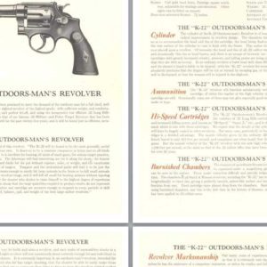 Smith and Wesson 1930 circa K-22 Outdoors Man's Revolver Flyer