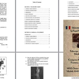 French Telescopic Sight Model 1953 & Campana Point & Shoot Training Attachment