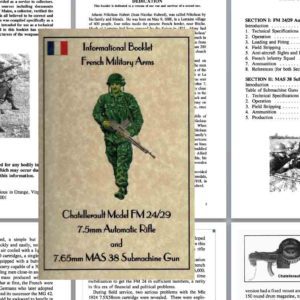 French Chatellerault FM24/29 Auto Rifle & MAS 38 SMG