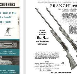 Franchi 1960 Circa Guns Catalog