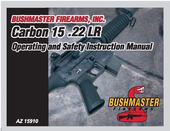 Bushmaster Carbon 15 .22LR Operating Manual - GB-img-0