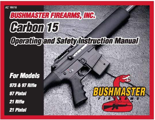 Bushmaster Carbon 15 M97S, 97, 21 Pistols and Rifles Manual - GB-img-0