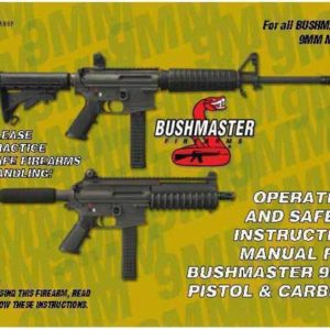 Bushmaster-All 9mm Pistols & Carbines Manual