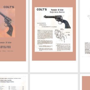 Colt 1972 Peacemaker .22 Revolver Manual