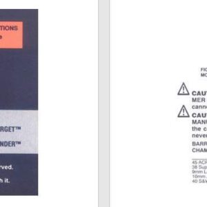 Colt 1996 MK IV Series 80 & 90 Pistols Manual