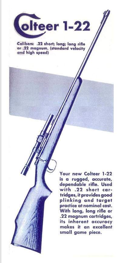 Colt 1970  Colteer 1-22 Rifle Manual - GB-img-0