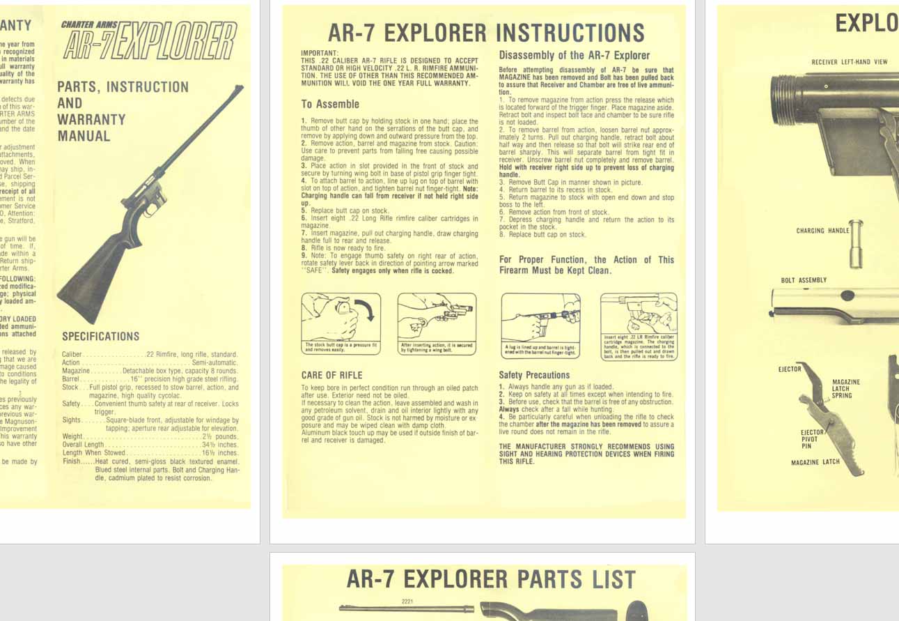 Charter Arms AR7 Explorer Manual - GB-img-0