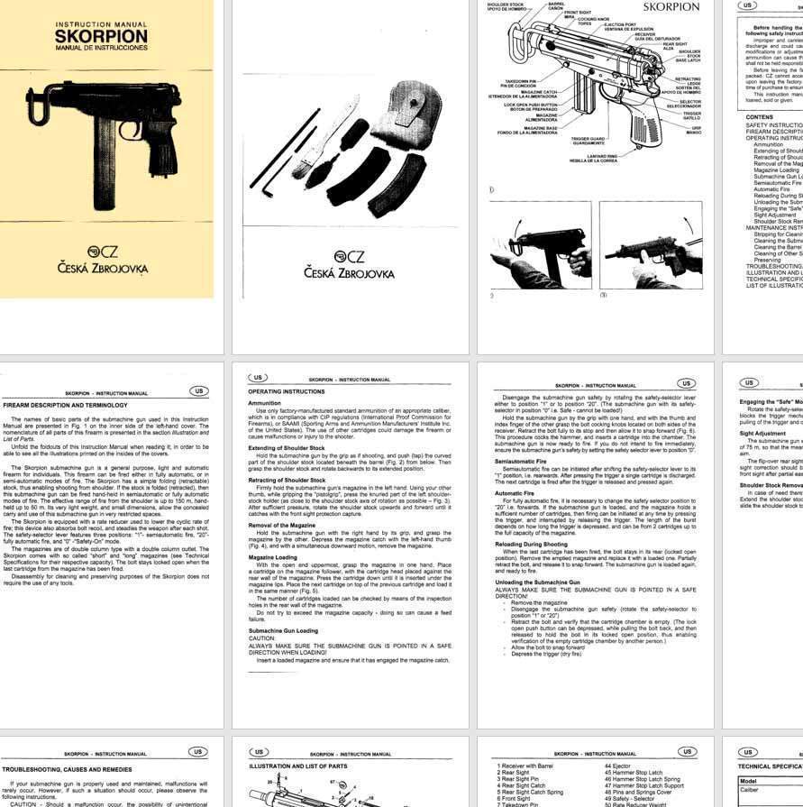 CZ Skorpion Pistol- SMG Manual - GB-img-0