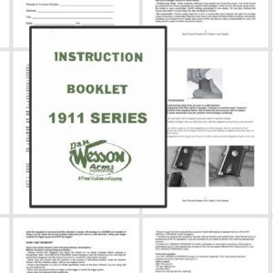 Dan Wesson Model 1911 Series Pistol Manual