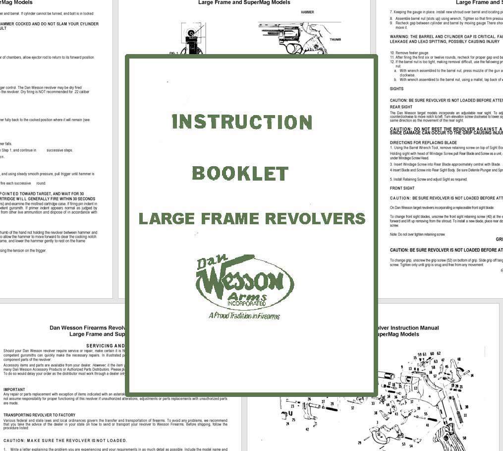Dan Wesson Large Frame & SuperMag Revolver Manual - GB-img-0