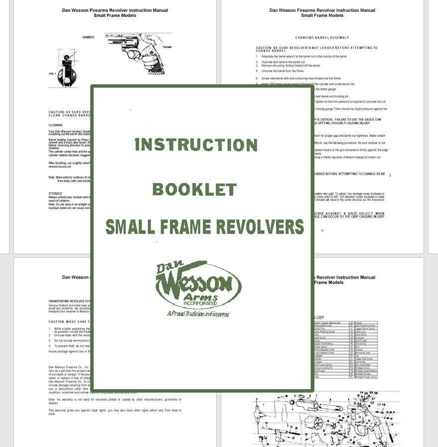 Dan Wesson Small Frame Revolver Manual - GB-img-0