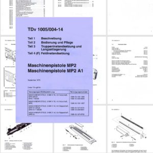 Machinenpistole MP2-MP2A 1975 Manual- TDv 1005/004-14 in German