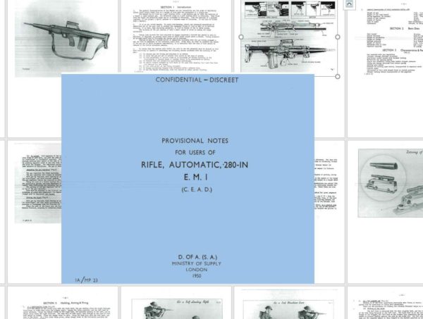 Rifle, Automatic, .280in EMI (CEAD) 1950 Provisional Notes (UK)