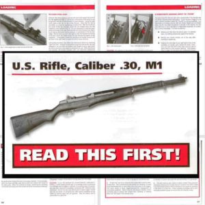 M1 Garand 1997 U.S. Rifle, Cal. .30 Manual