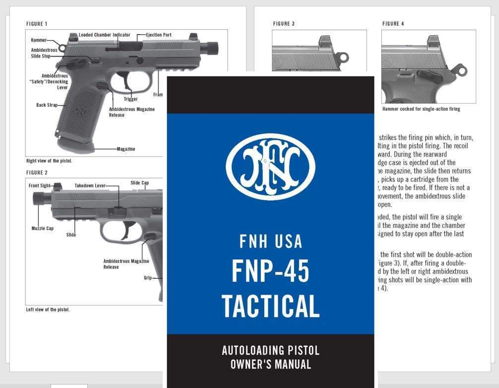 FNH USA FNP-45 Tactical Pistol Manual - GB-img-0