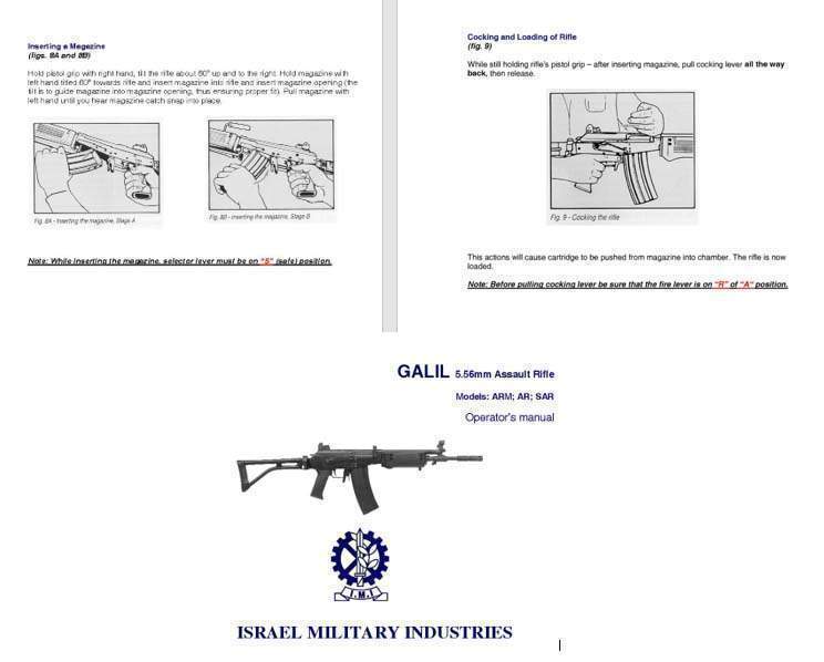 Galil ARM; AR; SAR Operator's Manual - GB-img-0