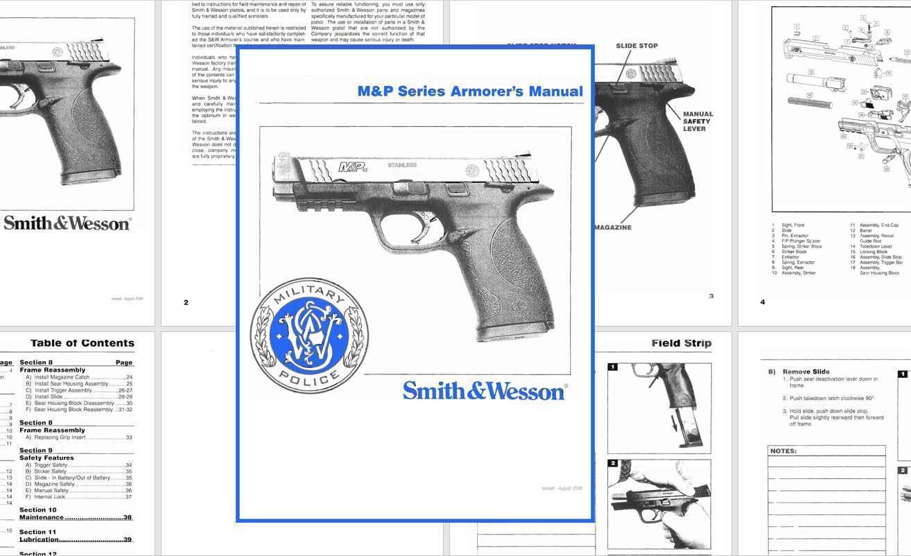Smith & Wesson M&P Series Armorer's Manual- 2008 - GB-img-0