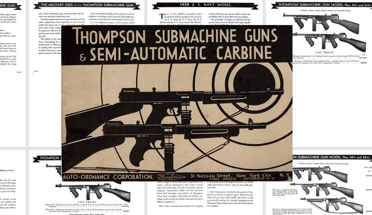 Thompson 1936 Submachine & Semi-Auto Carbine Catalog - GB-img-0