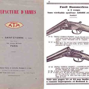 ATM Manufacture d'Armes (Liege) 1954 Circa Catalog