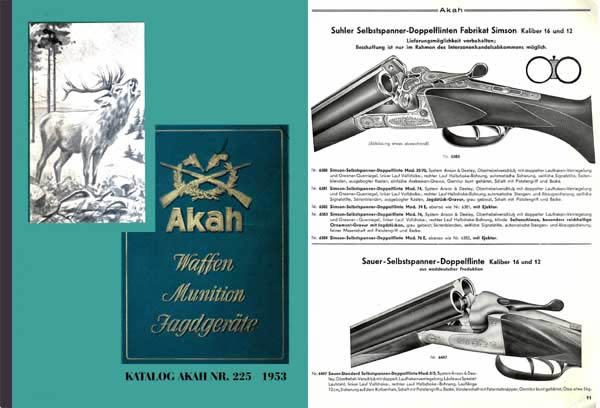 Akah 1953 Waffen Munition Katalog Gun Catalog - GB-img-0