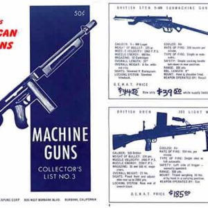 Hy Hunter's American Weapons Corp. 1957 Machine Gun Catalog