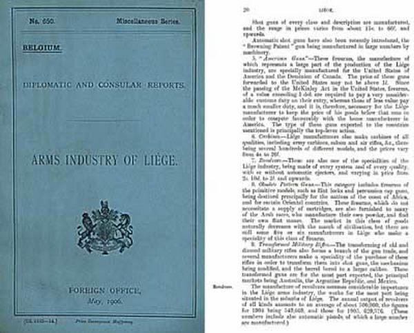 Arms Industry of Liege - 1906 Diplomatic Report, London - GB-img-0