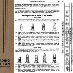 Belding & Mull 1937 Reloading & Telescope Catalog