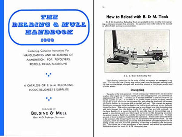 Belding & Mull 1939 Ammunition Reloading Handbook - GB-img-0