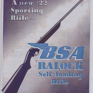 BSA 1947 -.22 Ralock Self Loading Rifle Flyer