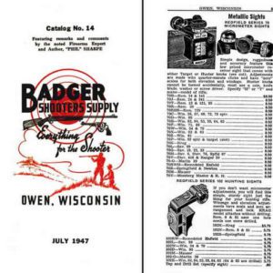 Badger Shooters Supply 1947 Gun Catalog (Owen, WI)