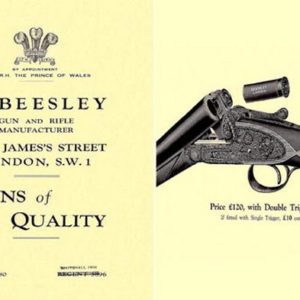 Beesley, F (UK-London) 1922 Circa Gun Catalog