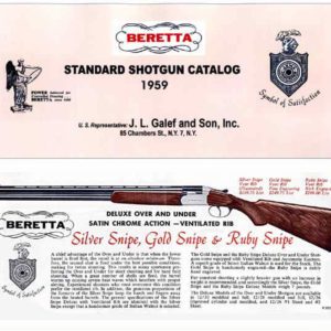 Beretta 1959 Standard Shotgun Catalog