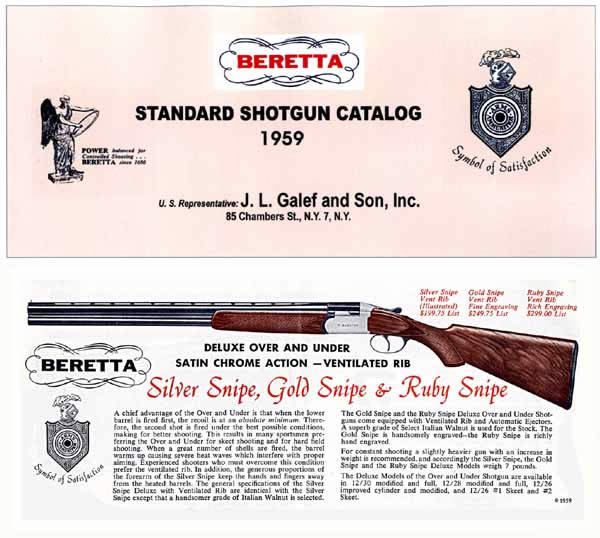 Beretta 1959 Standard Shotgun Catalog - GB-img-0