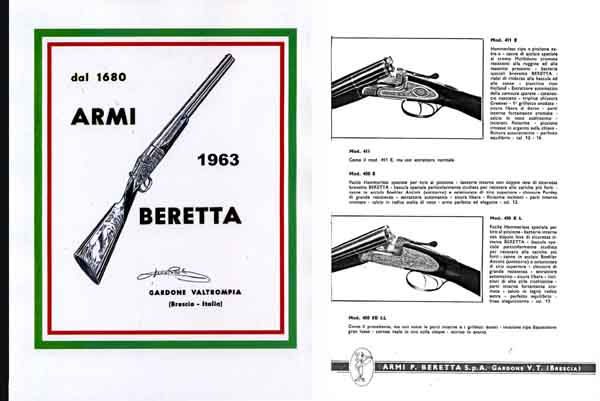 Beretta 1963 Arms Guns, Rifles, Pistols Catalog - GB-img-0