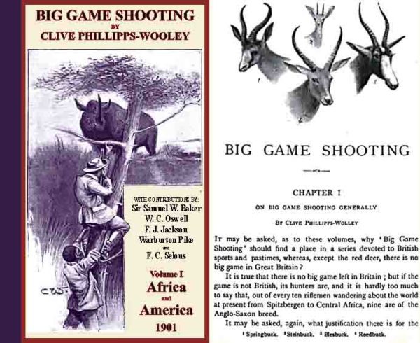 Big Game Shooting 1901 cover