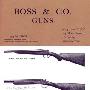 Boss & Co., 1966 (UK) Gun Catalog