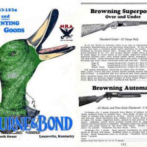 Bourne & Bond Guns and Hunting Catalog 1933-34 (Louisville, KY)